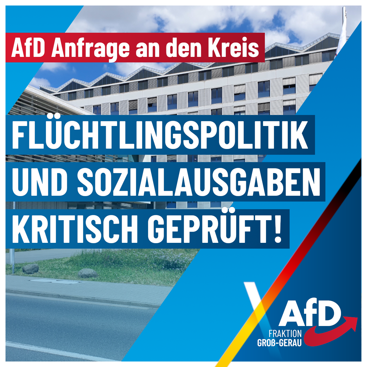 Flüchtlingspolitik und Sozialausgaben im Kreis Groß-Gerau kritisch geprüft!