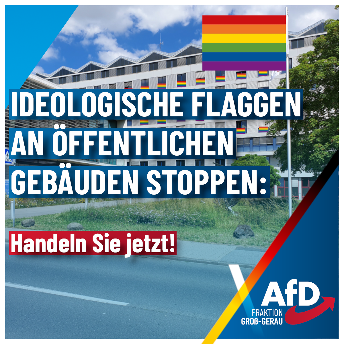 Aufruf zur Beschwerde: Regenbogenflagge